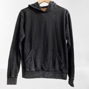 NEW‎ Nu Vintage Black Acid Washed Women's Hoodie Medium